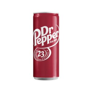 Dr Pepper 330ml Sleek Can