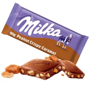 Milka Peanut Crispy Caramel 90g